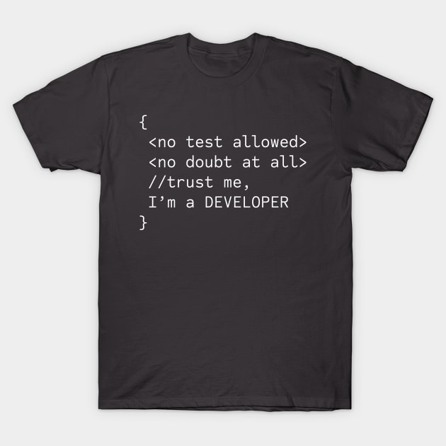 Serious Developer T-Shirt by AEON